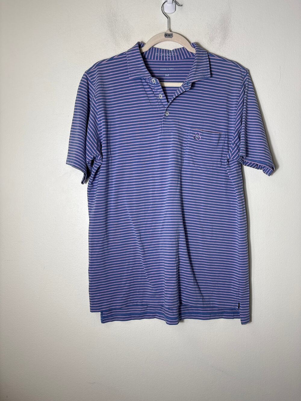 B. Draddy Purple and Lavendar Polo Shirt Sz M